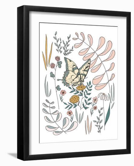 Butterfly PollinatorButterfly Pollinator-Sweet Melody Designs-Framed Art Print