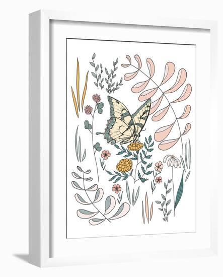 Butterfly PollinatorButterfly Pollinator-Sweet Melody Designs-Framed Art Print