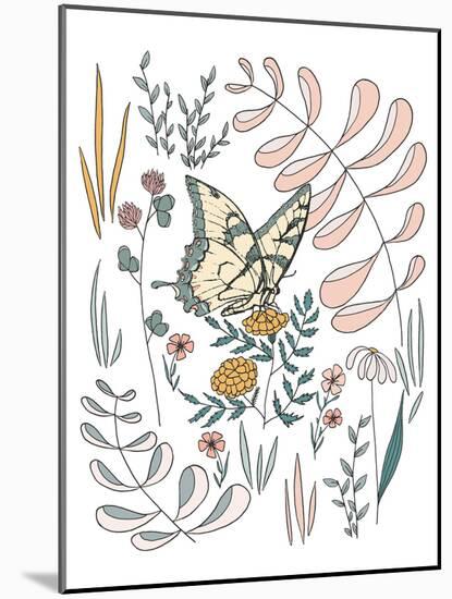 Butterfly PollinatorButterfly Pollinator-Sweet Melody Designs-Mounted Art Print