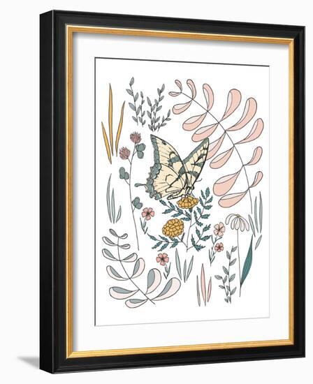 Butterfly PollinatorButterfly Pollinator-Sweet Melody Designs-Framed Art Print