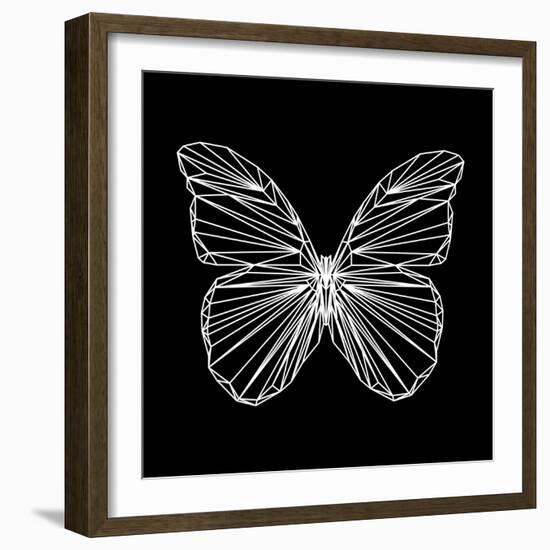 Butterfly Polygon-Lisa Kroll-Framed Art Print