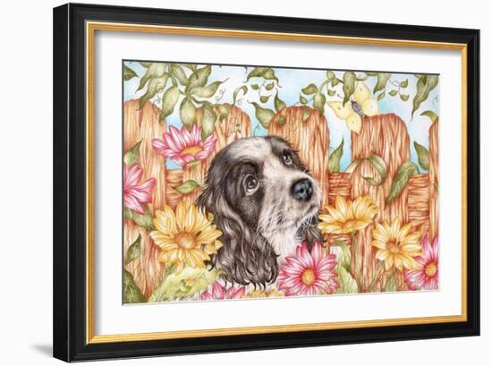 Butterfly Pup-Karen Middleton-Framed Giclee Print