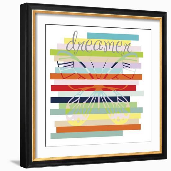 Butterfly Rainbow-Erin Clark-Framed Giclee Print