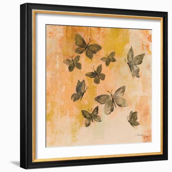 Butterfly Silhouettes II-Silvia Vassileva-Framed Art Print