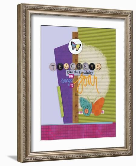 Butterfly Teacher 1-Holli Conger-Framed Giclee Print