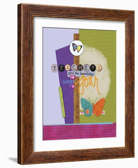 Butterfly Teacher 1-Holli Conger-Framed Giclee Print