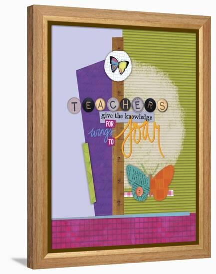 Butterfly Teacher 1-Holli Conger-Framed Premier Image Canvas