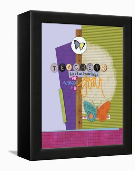 Butterfly Teacher 1-Holli Conger-Framed Premier Image Canvas