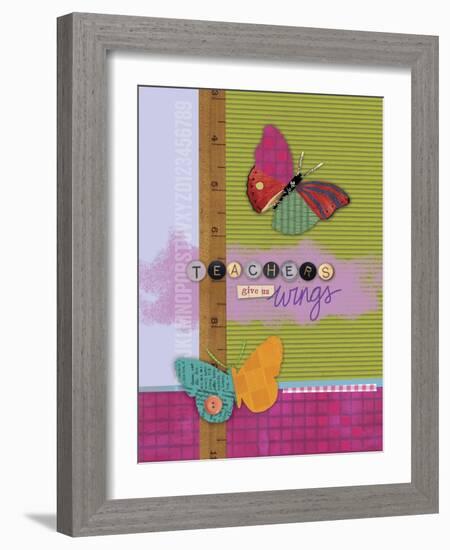 Butterfly Teacher 2-Holli Conger-Framed Giclee Print