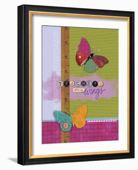 Butterfly Teacher 2-Holli Conger-Framed Giclee Print