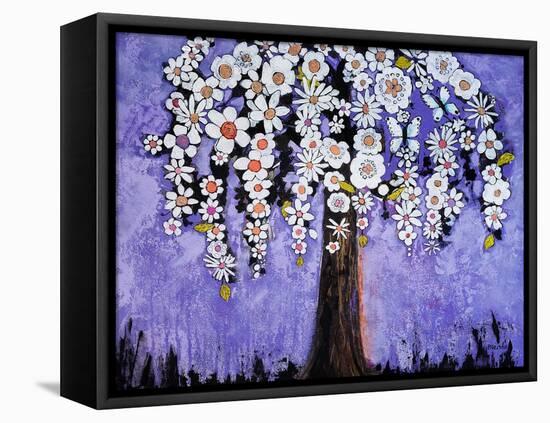 Butterfly Tree Print-Blenda Tyvoll-Framed Stretched Canvas