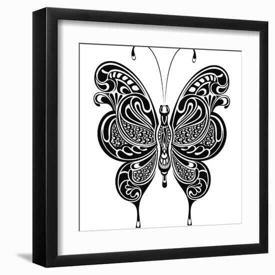 Butterfly-worksart-Framed Art Print