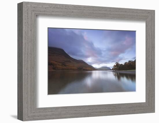 Buttermere at Dusk, Lake District National Park, Cumbria, England, United Kingdom, Europe-Ian Egner-Framed Photographic Print