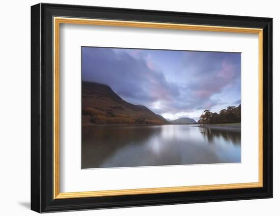 Buttermere at Dusk, Lake District National Park, Cumbria, England, United Kingdom, Europe-Ian Egner-Framed Photographic Print