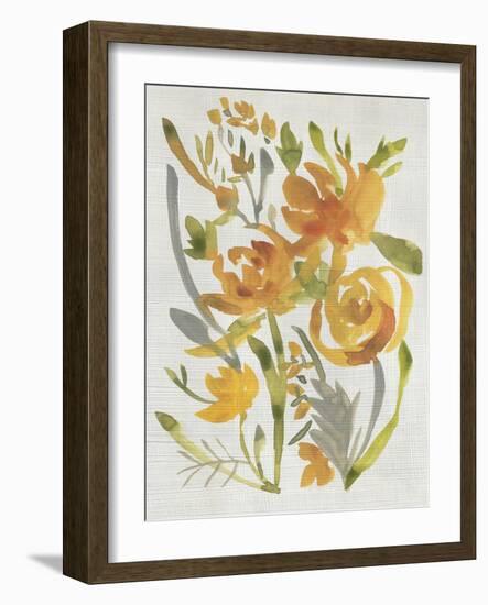 Butterscotch Bouquet II-Chariklia Zarris-Framed Art Print