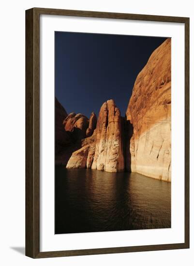 Buttes from Lake Powell, Glen Canyon National Recreation Area, Page, Arizona-Michel Hersen-Framed Photographic Print