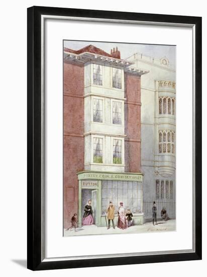 Button's Pastry and Confectionery Shop, 187 Fleet Street, City of London, 1887-Frederick Napoleon Shepherd-Framed Giclee Print