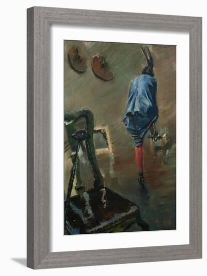 Button the boots-Christian Krohg-Framed Giclee Print