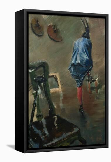 Button the boots-Christian Krohg-Framed Premier Image Canvas