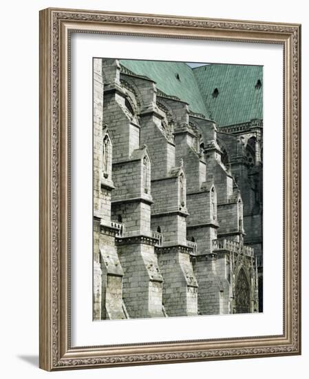 Buttresses on the South Front of the Cathedral, Chartres, France-Walter Rawlings-Framed Photographic Print