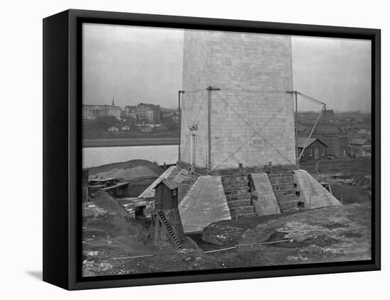 Buttresses under Foundation of the Washington Monument-null-Framed Premier Image Canvas