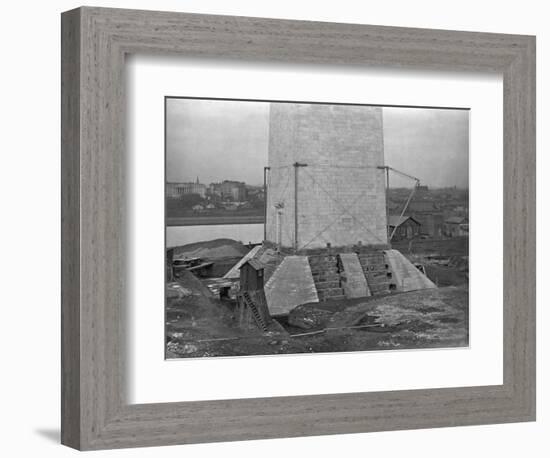 Buttresses under Foundation of the Washington Monument-null-Framed Photographic Print
