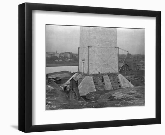 Buttresses under Foundation of the Washington Monument-null-Framed Photographic Print