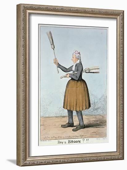 Buy a Broom?!!, 1825-George Cruikshank-Framed Giclee Print