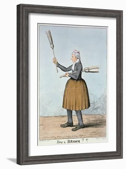 Buy a Broom?!!, 1825-George Cruikshank-Framed Giclee Print