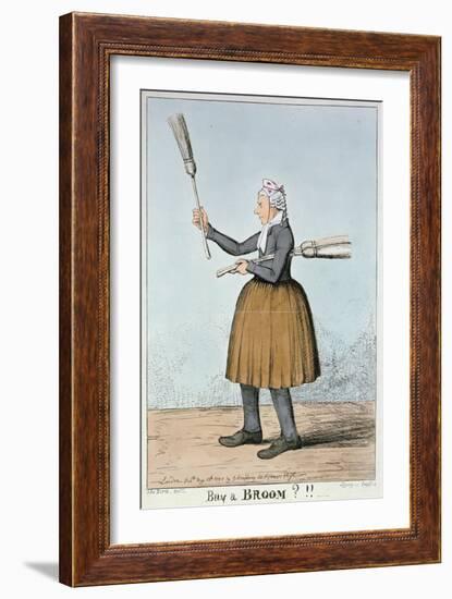 Buy a Broom?!!, 1825-George Cruikshank-Framed Giclee Print