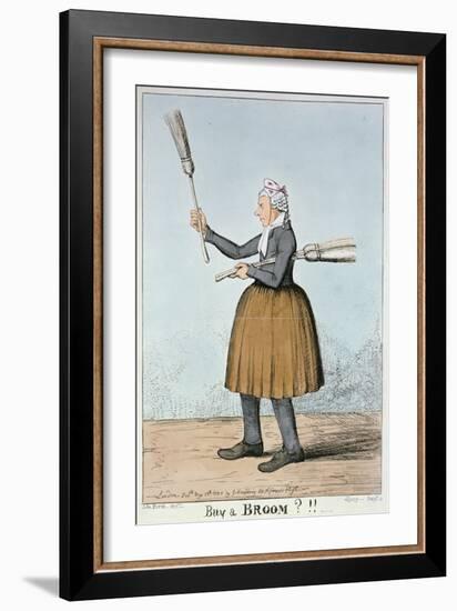 Buy a Broom?!!, 1825-George Cruikshank-Framed Giclee Print