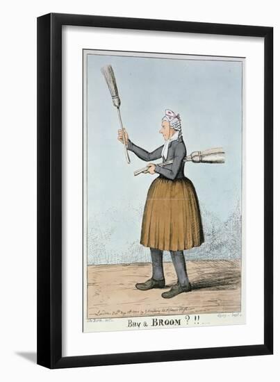 Buy a Broom?!!, 1825-George Cruikshank-Framed Giclee Print