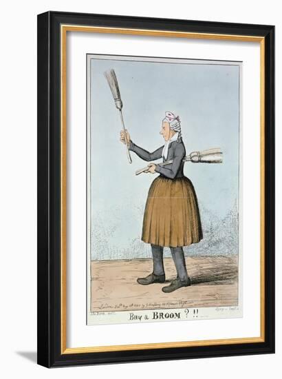 Buy a Broom?!!, 1825-George Cruikshank-Framed Giclee Print