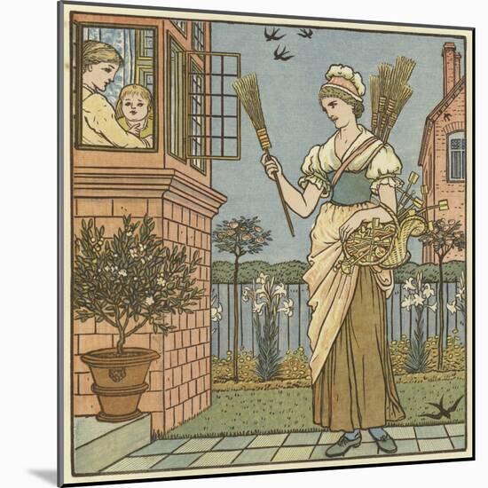 Buy a Broom-Walter Crane-Mounted Giclee Print