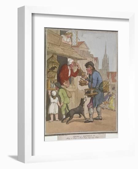 Buy a Trap, a Rat Trap, Buy My Trap, Plate I of Cries of London, 1799-H Merke-Framed Giclee Print