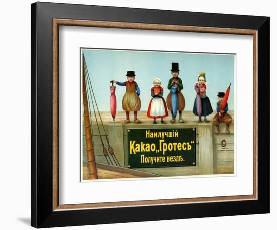 Buy Cocoa Grotes Anywhere, under the Fisherman's Children Mark-null-Framed Premium Giclee Print