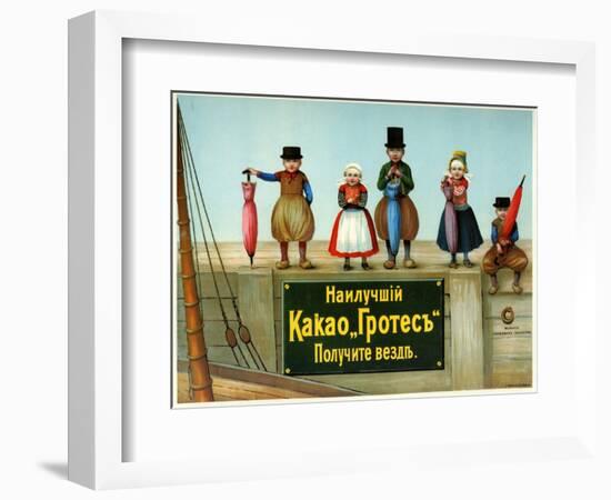 Buy Cocoa Grotes Anywhere, under the Fisherman's Children Mark-null-Framed Premium Giclee Print