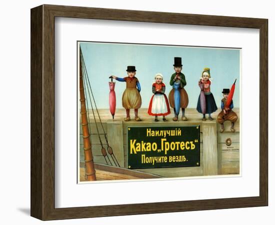 Buy Cocoa Grotes Anywhere, under the Fisherman's Children Mark-null-Framed Art Print