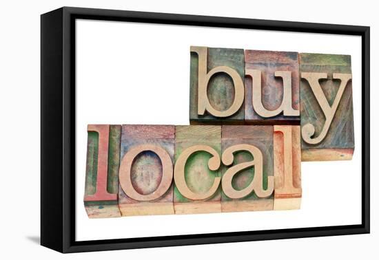 Buy Local-PixelsAway-Framed Stretched Canvas