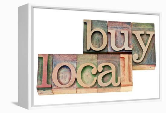 Buy Local-PixelsAway-Framed Stretched Canvas