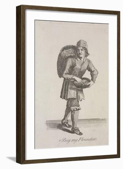 Buy My Flounders, Cries of London, C1688-Marcellus Laroon-Framed Giclee Print