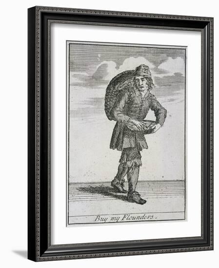 Buy My Flounders, Cries of London-Marcellus Laroon-Framed Giclee Print