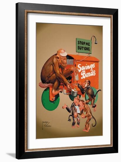 Buy Savings Bonds-Lawson Wood-Framed Art Print