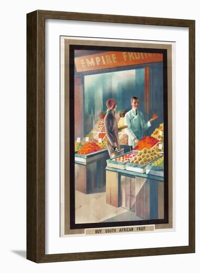 Buy South African Fruit, from the Series 'Empire Buying Makes Busy Factories', 1930-Austin Cooper-Framed Giclee Print