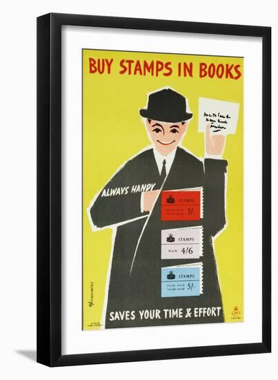 Buy Stamps in Books-Peter Huveneers-Framed Art Print