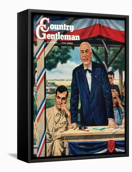 "Buy War Bonds," Country Gentleman Cover, July 1, 1944-W.W. Calvert-Framed Premier Image Canvas