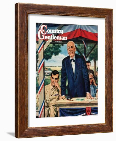 "Buy War Bonds," Country Gentleman Cover, July 1, 1944-W.W. Calvert-Framed Giclee Print