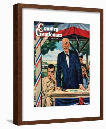 "Buy War Bonds," Country Gentleman Cover, July 1, 1944-W.W. Calvert-Framed Giclee Print