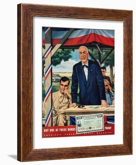 "Buy War Bonds,"July 1, 1944-W.W. Calvert-Framed Giclee Print