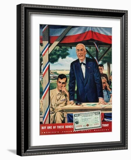 "Buy War Bonds,"July 1, 1944-W.W. Calvert-Framed Giclee Print